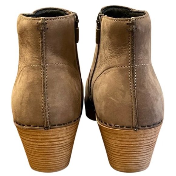 DANSKO Women's Maria Professional Taupe Suede Heeled Mule Ankle Bootie 40 9.5/10 - Picture 9 of 16